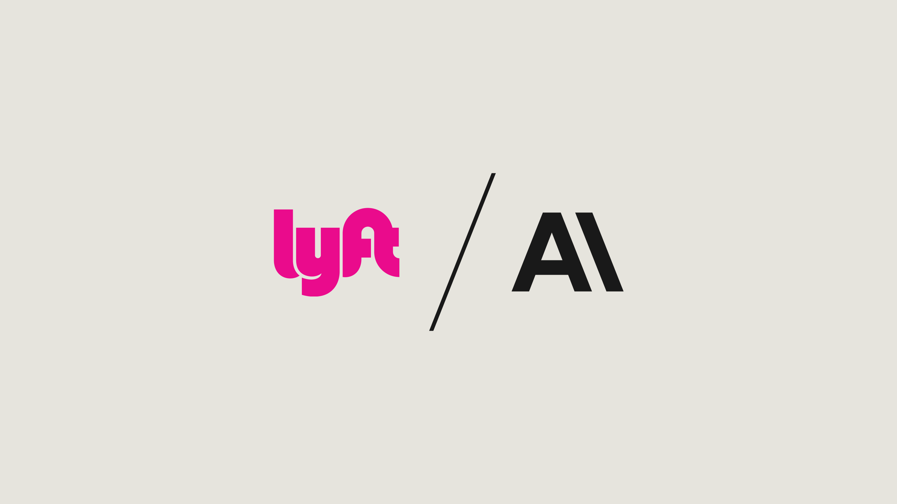 Lyft + Anthropic 联合 logo